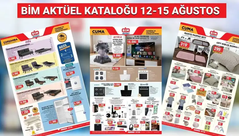 BİM 12-15 Ağustos 2025 Aktüel Kataloğu: Yeniliklerle Dolu Fırsatlar